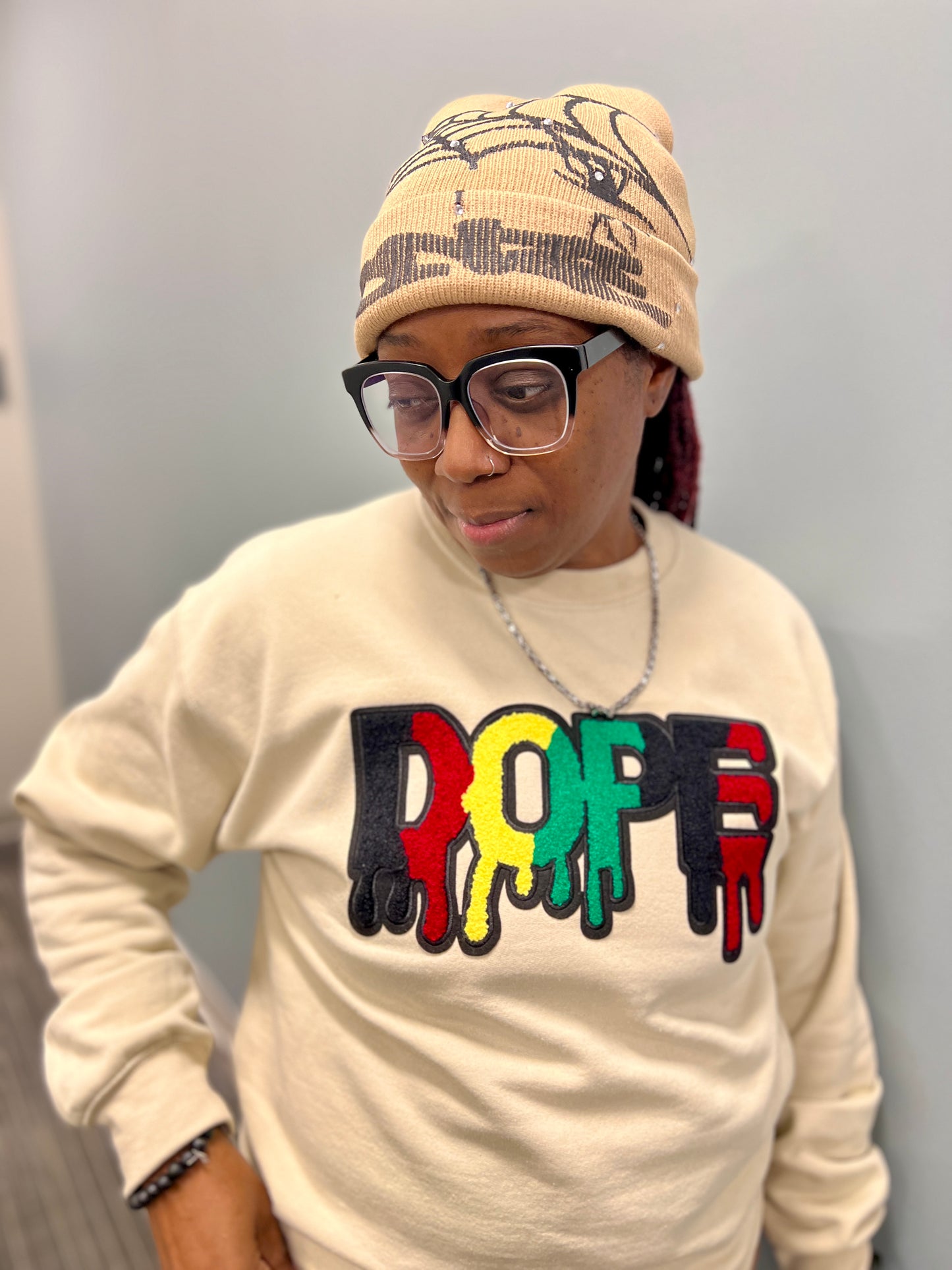 DOPE Pan-African Embroidered Crewneck | 1176