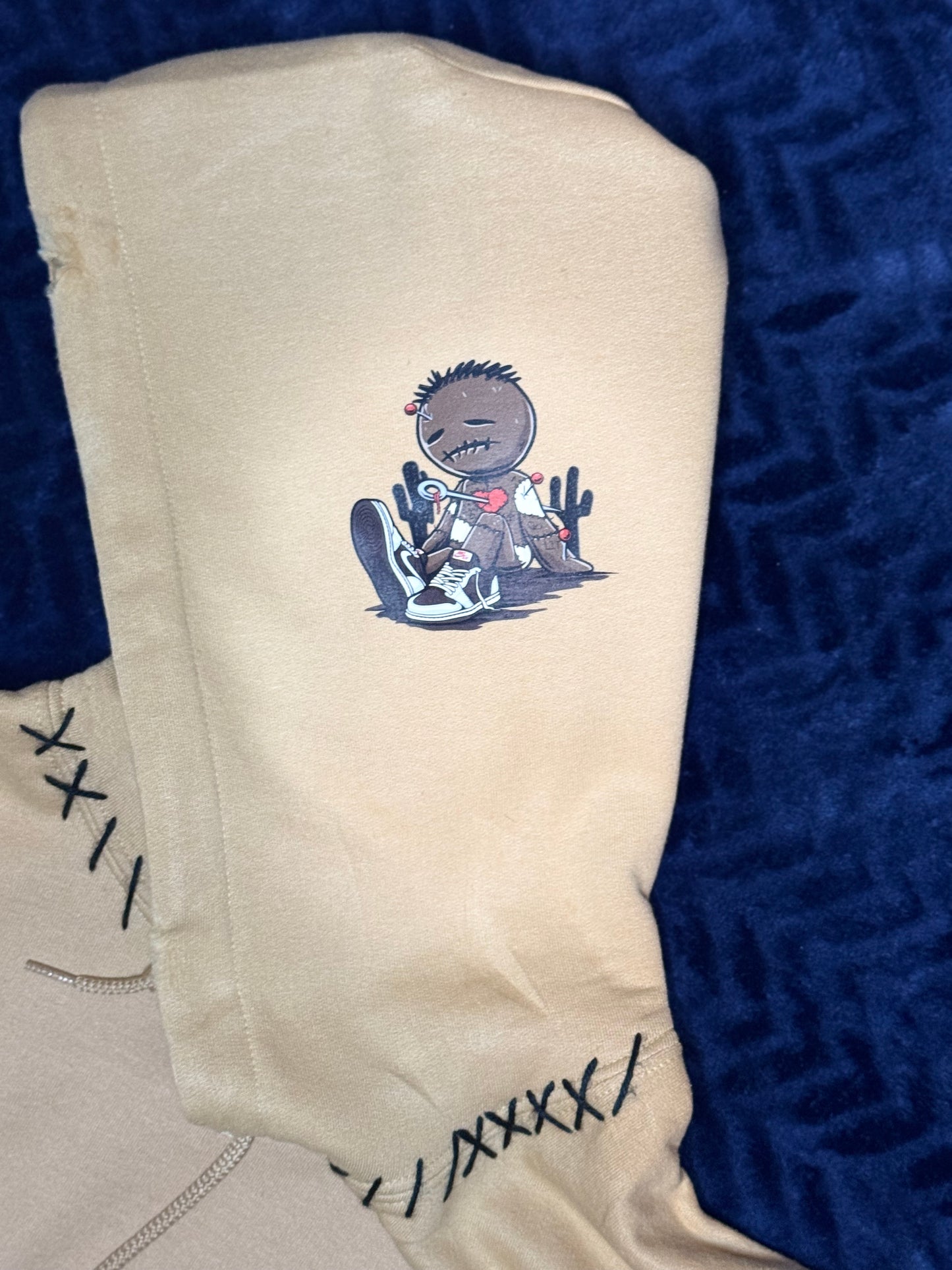 Stitched, Not Broken – Bear Hoodie
