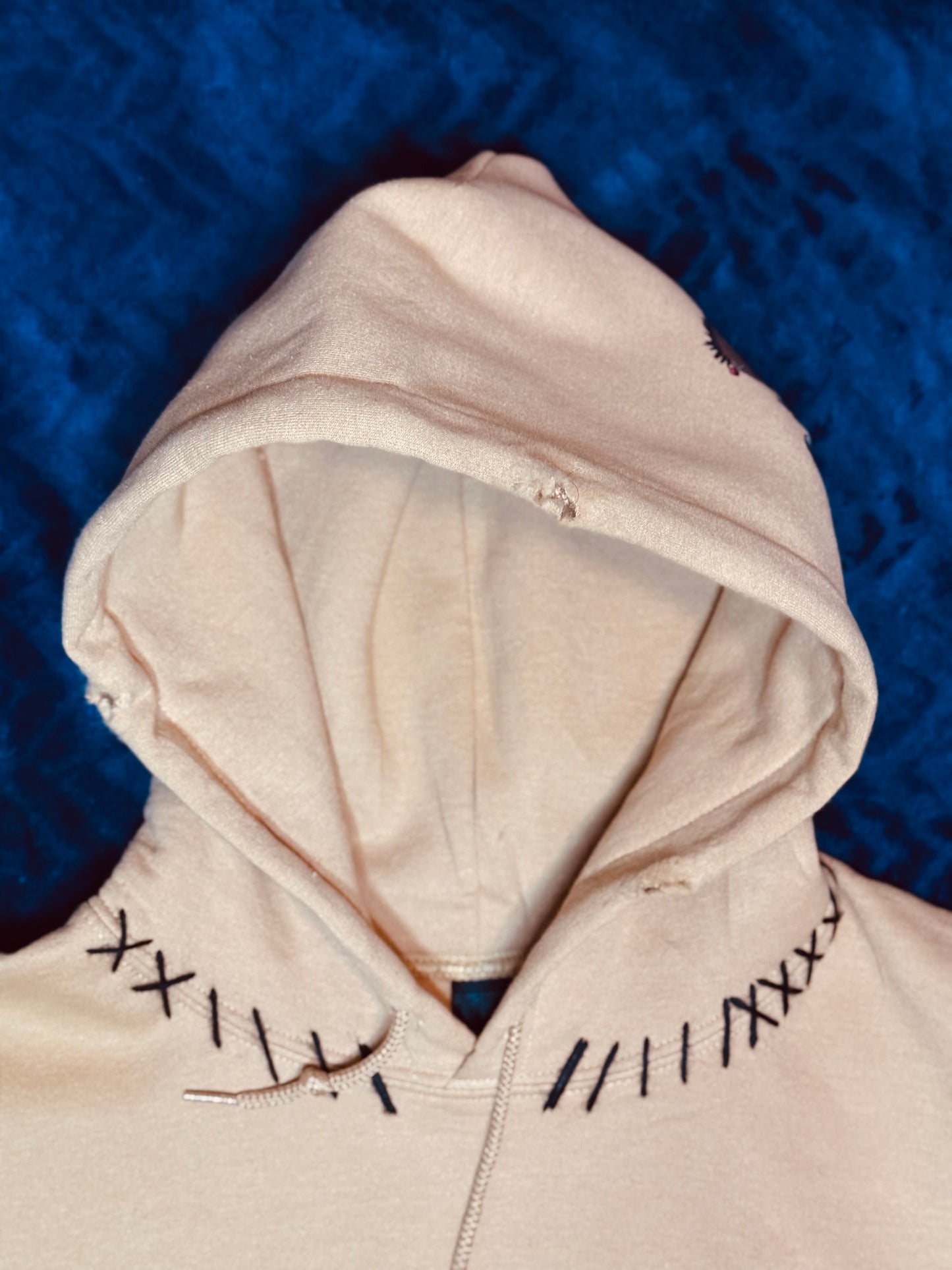 Stitched, Not Broken – Bear Hoodie
